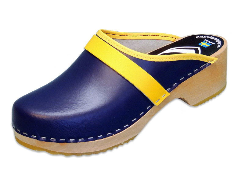 blue clogs