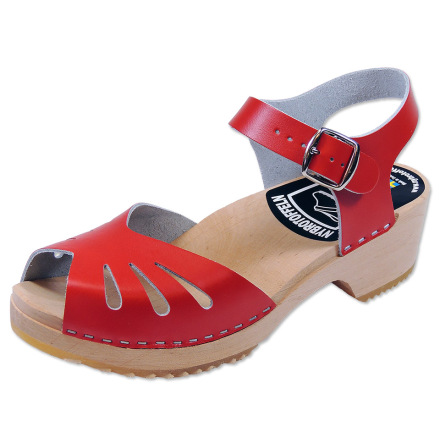 Clog Sandal Butterfly Red