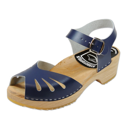 Clog Sandal  Butterfly Blue  high heel