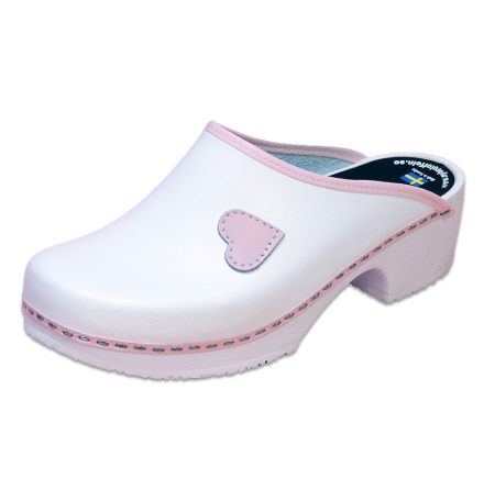 My Heart White Clogs
