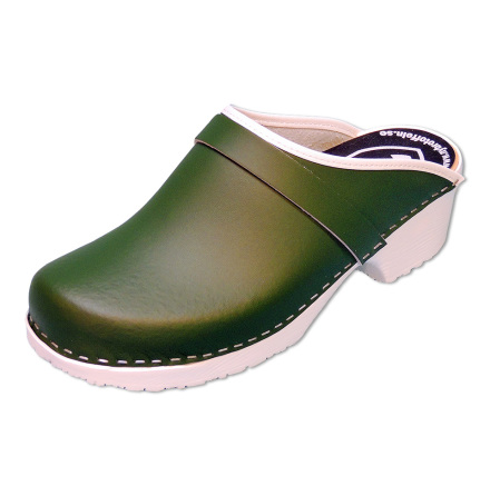 Classic Green PU Mens Clogs