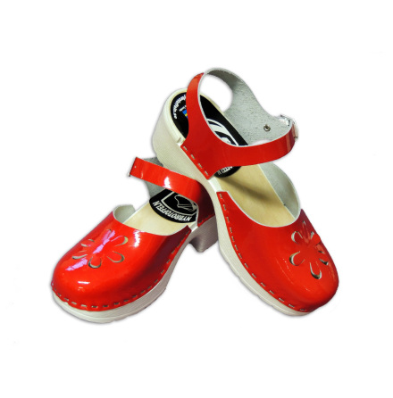 Clog Sandal Peggy PU Red Patent