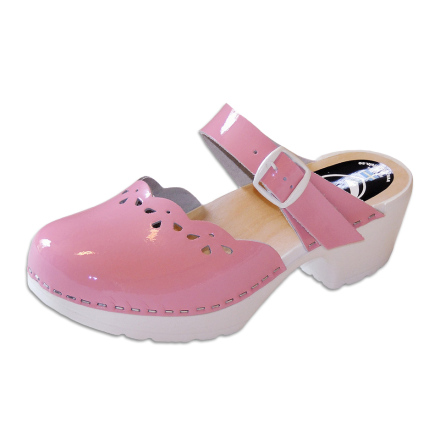 Clog Sandal Penny Pink Patent PU