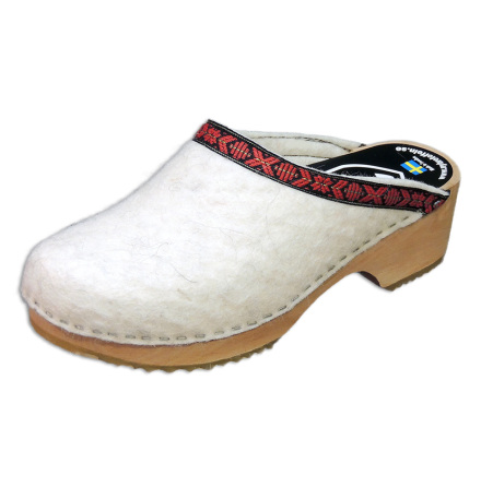 Ull White Childrens Clogs