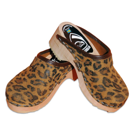 Leopard Childrens Clogs