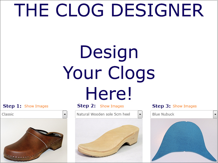 Clog Designer Design your clogsClogs